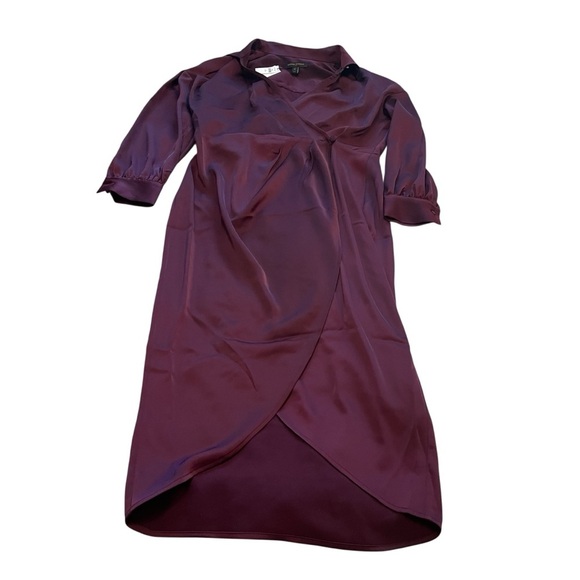 Banana Republic Wrap Dresss Elegant Purple Wrap Dress-Size 10-NWT - Picture 5 of 11